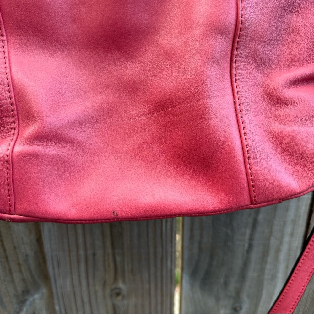 COACH DAISY LEATHER MIA F23901 SILVER/CORAL - Picture 11 of 16